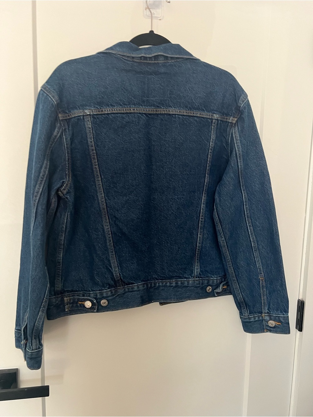 Levi's Strauss Women's Dark Blue Denim Jacket - Picture 4 of 5